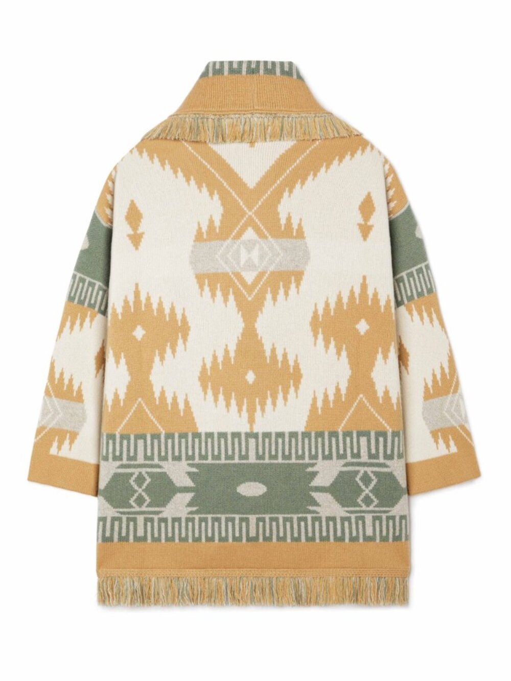 ALANUI Icon Jacquard Cardigan in Off White Multicolor, Size Medium - Picture 4 of 5
